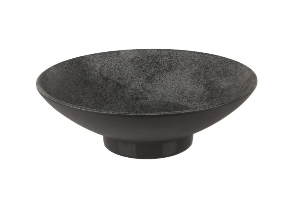 Globy Yuvarlak Sunum Kase Gri 28×9 cm