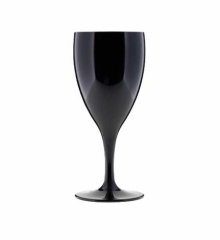 Rubikap PM.W32 Premium Şarap Bardağı 6'lı 320 ml, Siyah