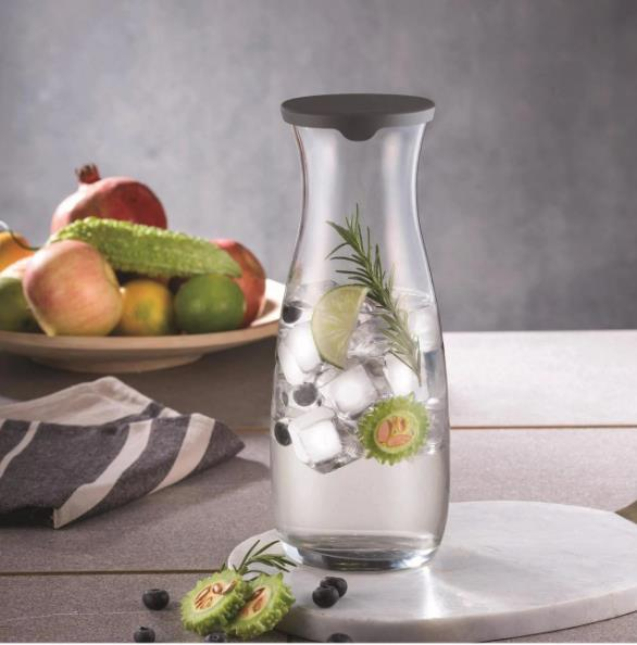 Paşabahçe 43813 Amphora Karaf & Sürahi Gri Kapaklı 1180 cc