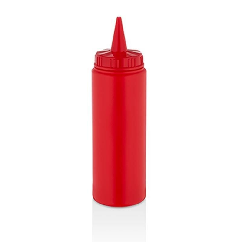 GastroPlast GPS-250 Fişek Sosluk, Ketçap Şişesi 250 ml, Kırmızı