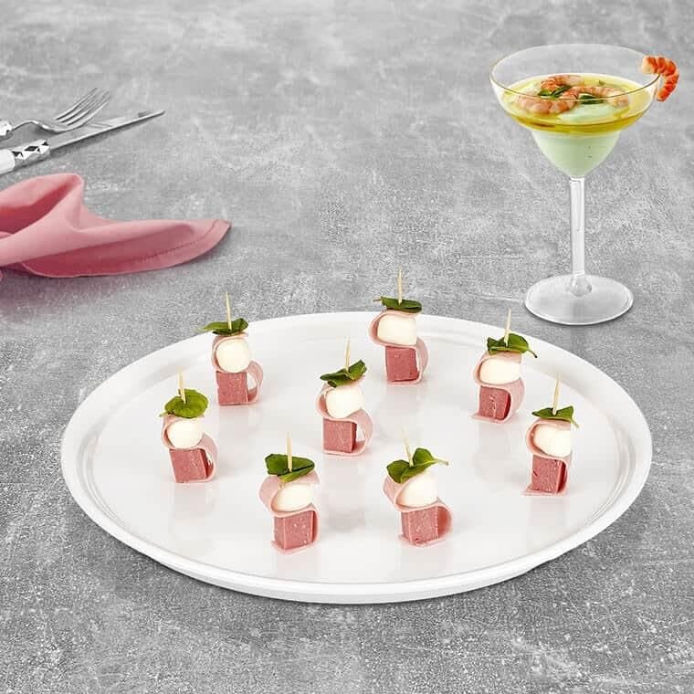 Külsan Thermoset Maya Yuvarlak Servis Tabağı, Teşhir Tabağı 31 cm