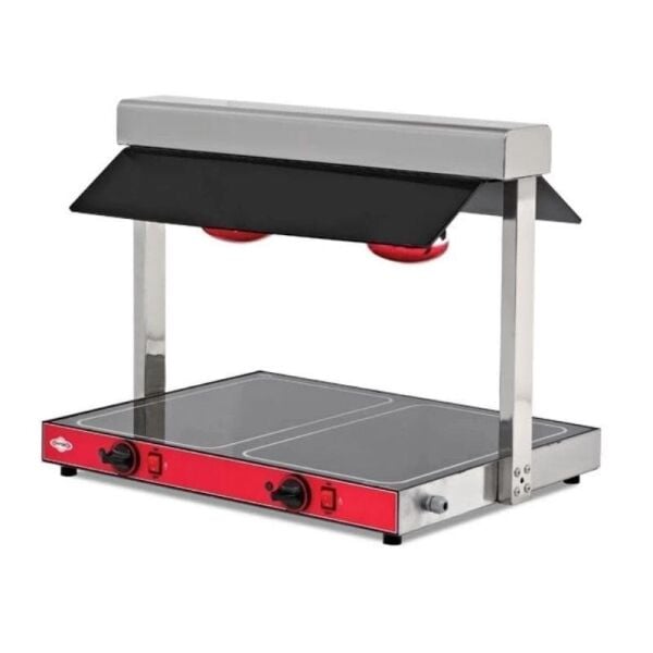 Empero EMP.STU.01 Sıcak Teşhir Ünitesi Halojen Isıtıcılı GN 2x1/1 Kapasiteli