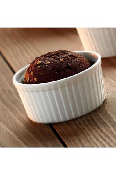 Kütahya Porselen Tavola (F) 9 cm Fırın Kabı Sufle 6'lı