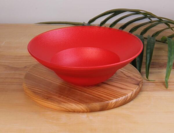 Paşabahçe Porselen Neofusıon Çukur Tabak Kırmızı 23 cm 6'lı