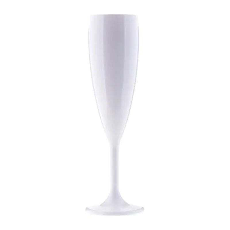 Rubikap GB.C18 Flüt Şampanya Bardağı 180 ml 6'lı, Beyaz