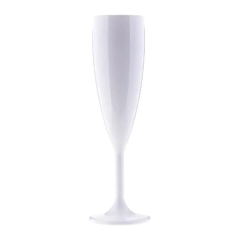 Rubikap GB.C18 Flüt Şampanya Bardağı 180 ml 6'lı, Beyaz