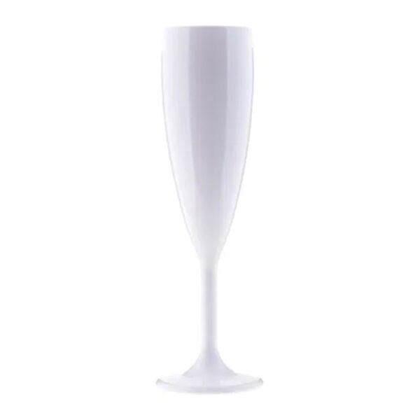 Rubikap GB.C18 Flüt Şampanya Bardağı 180 ml 6'lı, Beyaz