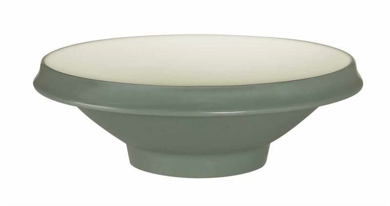 Globy Açık Büfe Çukur Servis Sunum Tabağı Gri 26,7x8,7 cm