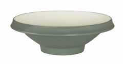 Globy Açık Büfe Çukur Servis Sunum Tabağı Gri 26,7x8,7 cm