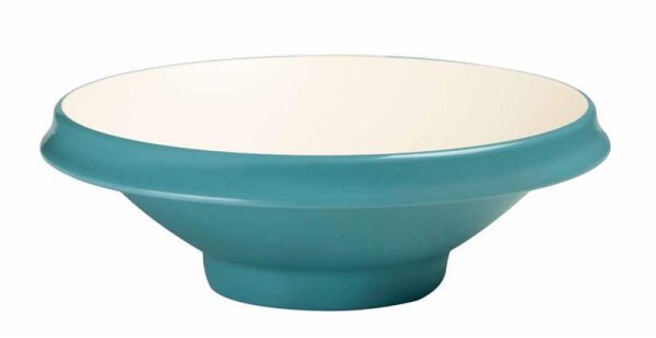 Globy Açık Büfe Çukur Servis Sunum Tabağı Mavi 26,7x8,7 cm