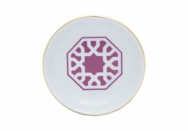 Porland Morocco Desen5 Fuşya Mini Kase 10 cm