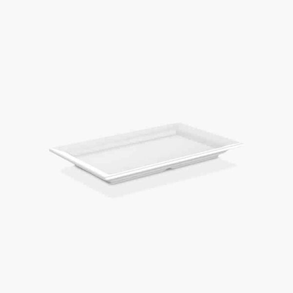 Külsan Thermoset Bono GN 1/4 Servis Tabağı, Teşhir Tabağı 26.5x12.5 cm, Beyaz
