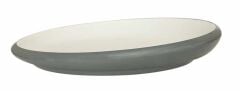 Globy Açık Büfe Eğimli Servis Sunum Tabağı Gri 30,4x4,8 cm