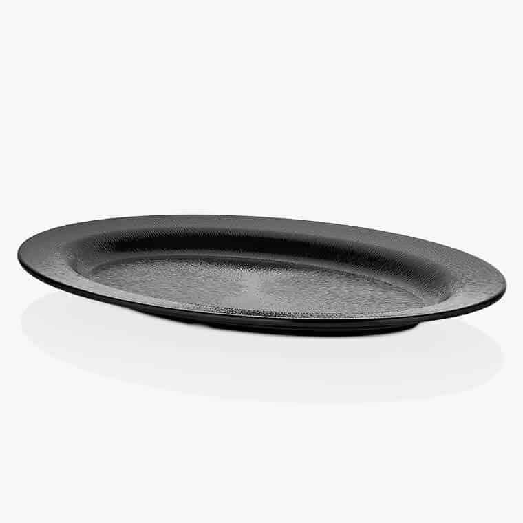 Külsan Thermoset Nova Servis Tabağı, Teşhir Tabağı 64x44 cm, Siyah