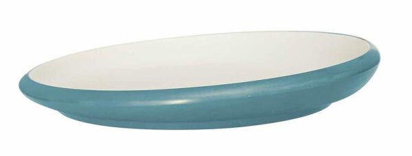 Globy Açık Büfe Eğimli Servis Sunum Tabağı Mavi 30,4x4,8 cm