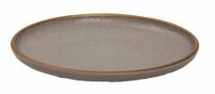 Globy Açık Büfe Yuvarlak Servis Sunum Tabağı Gold 30,5x30,5x4 cm