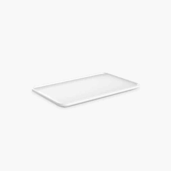 Külsan Thermoset Luna GN 1/4 Servis Tabağı 26,5x16 cm, Beyaz