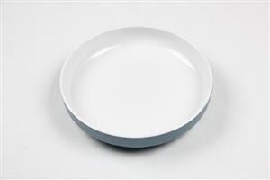 Globy Açık Büfe Yuvarlak Servis Sunum Tabağı Blue-White 22x22x4,4 cm