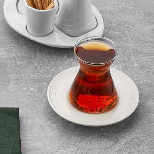 Külsan Thermoset Çay Tabağı, 11.5 cm, 6 Adet, Beyaz