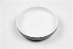 Globy Açık Büfe Yuvarlak Servis Sunum Tabağı Grey-White 22x22x4,4 cm