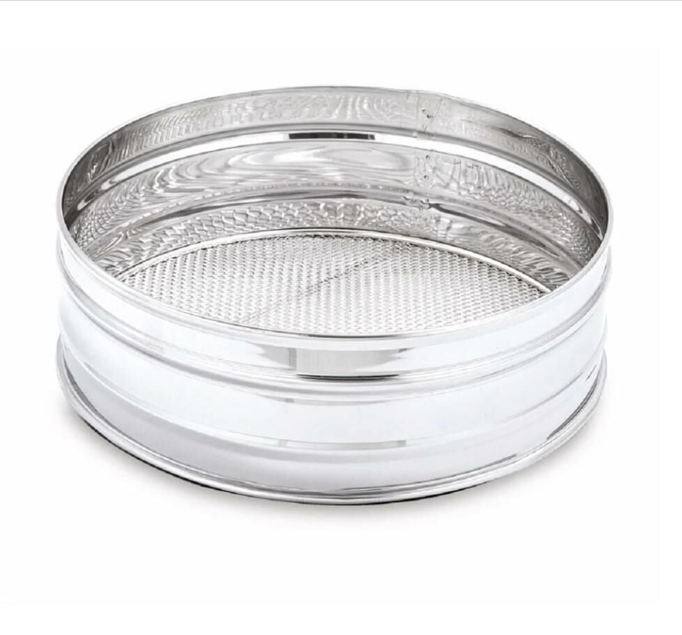 Boğaziçi Paslanmaz Çelik Endüstiyel Tip Kalbur, Elek No:3 30 cm