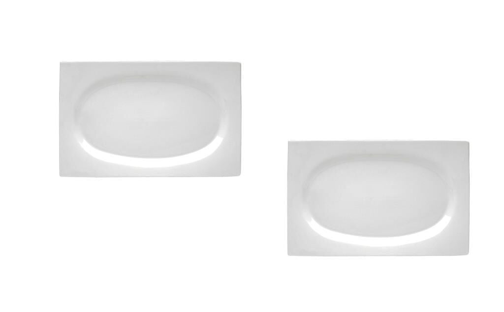 Porland Zen Kayık Tabak 19 cm 2'li