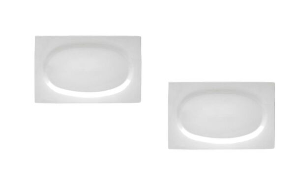 Porland Zen Kayık Tabak 19 cm 2'li