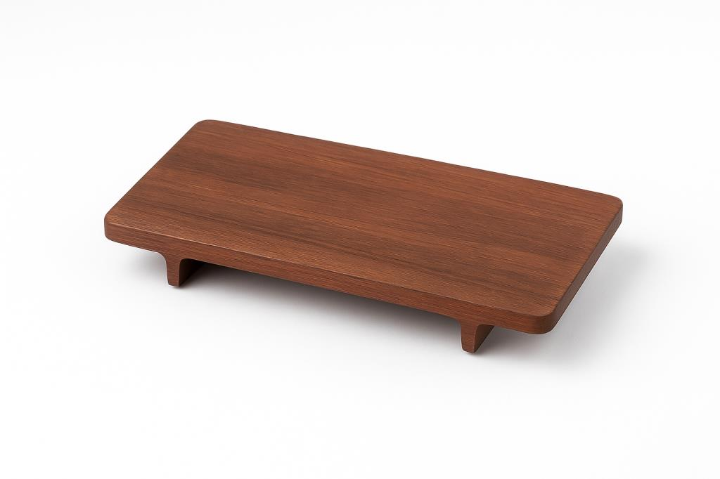 Globy Ayaklı Ahşap Tabak 21x12x2,5 cm