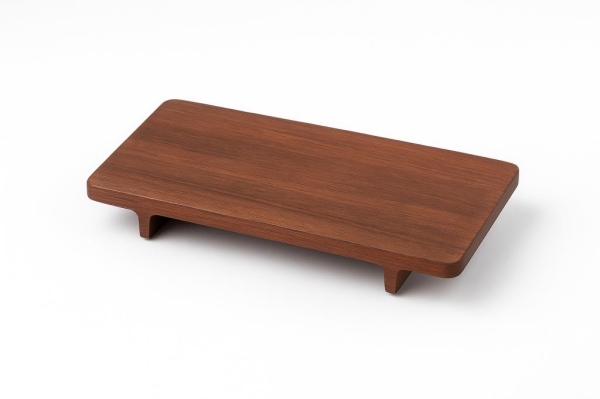 Globy Ayaklı Ahşap Tabak 21x12x2,5 cm