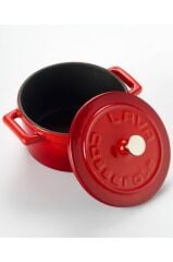 Lava Döküm Trendy Mini Tencere 10 cm Kırmızı