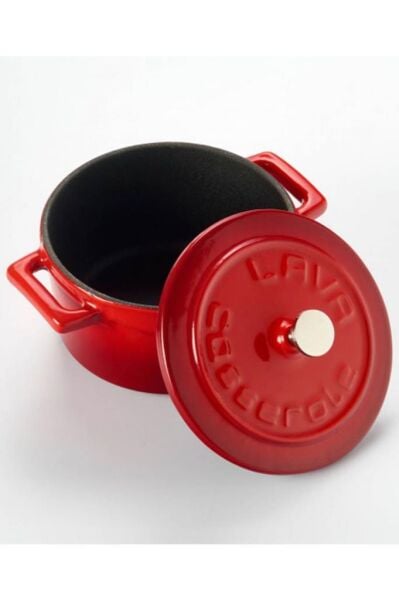 Lava Döküm Trendy Mini Tencere 10 cm, Kırmızı
