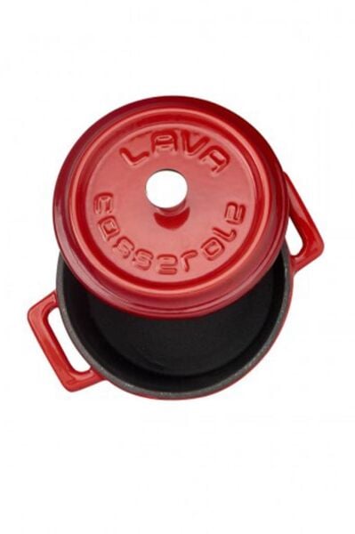 Lava Döküm Trendy Mini Tencere 10 cm, Kırmızı
