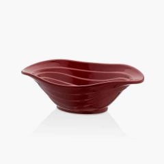 Külsan Thermoset Duet Oval Kase,Teşhir Kase, 23x16 cm, Kırmızı
