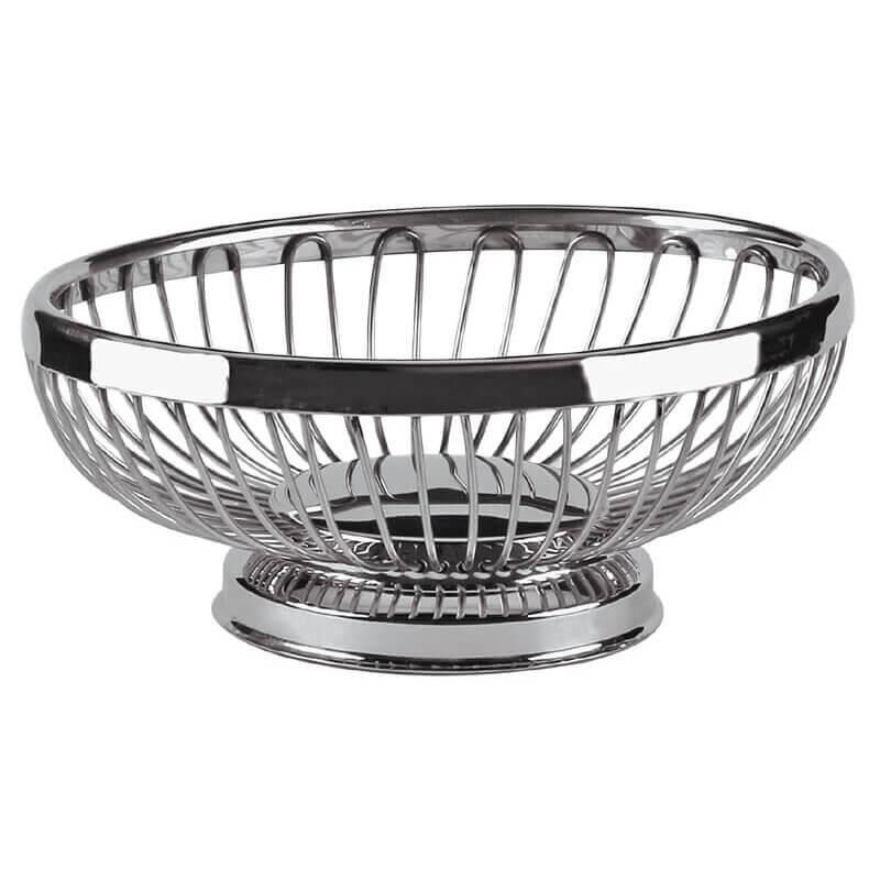 Altınbaşak Oval Paslanmaz Ekmek Sepeti, 20x15x7 cm