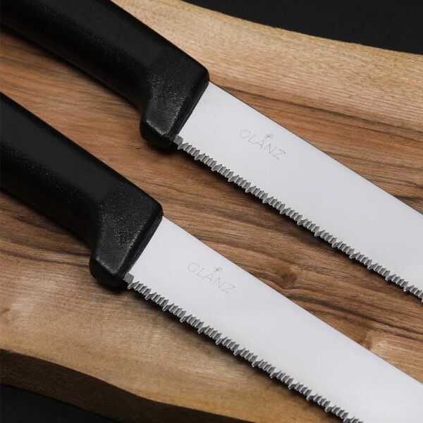 Glanz Tırtıklı Kruvasan ve Ekmek Bıçağı, 23 cm