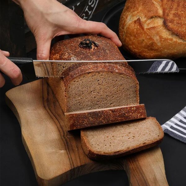 Glanz Tırtıklı Kruvasan ve Ekmek Bıçağı, 23 cm