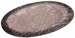 Globy Açık Büfe Granit Oval Tabak 43x21x2,2 cm