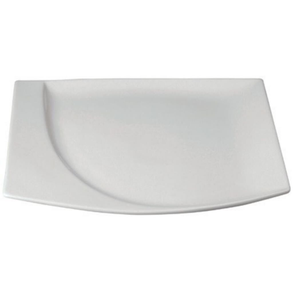 Paşabahçe Porselen Mazza Kare Düz Tabak 26x23.5 cm 6'lı
