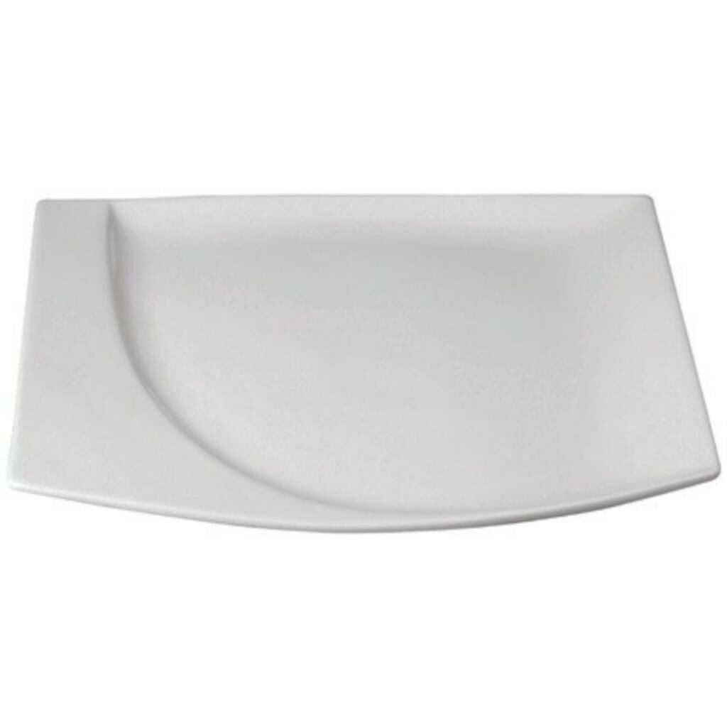 Paşabahçe Porselen Mazza Kare Düz Tabak 26x23.5 cm 6'lı