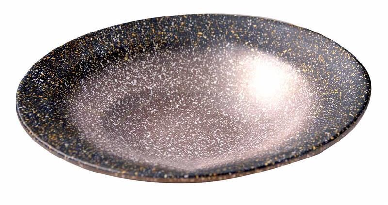 Globy Granit Görünümlü Oval Sunum Kase 28x5,6 cm