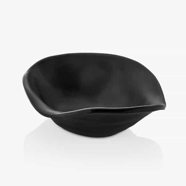 Külsan Thermoset Terra Poti Kase, Teşhir Kase 20x17 cm, Siyah