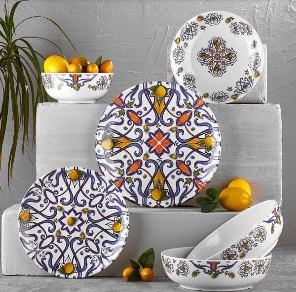 Külsan Tilda Yuvarlak Tabak Genova 45 cm