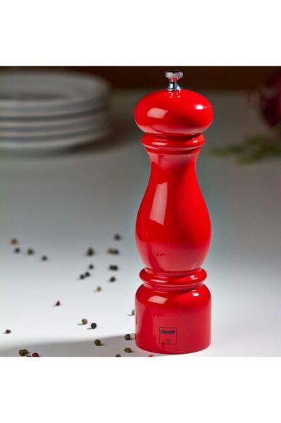 Bisetti Firenze 6250LRL Karabiber Değirmeni Kırmızı 22 cm