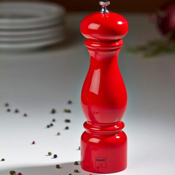 Bisetti Firenze 6250LRL Karabiber Değirmeni Kırmızı 22 cm