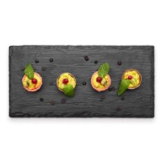 Külsan Siyah Mermer Efektli Sunum Pano 17,6×32,5 cm