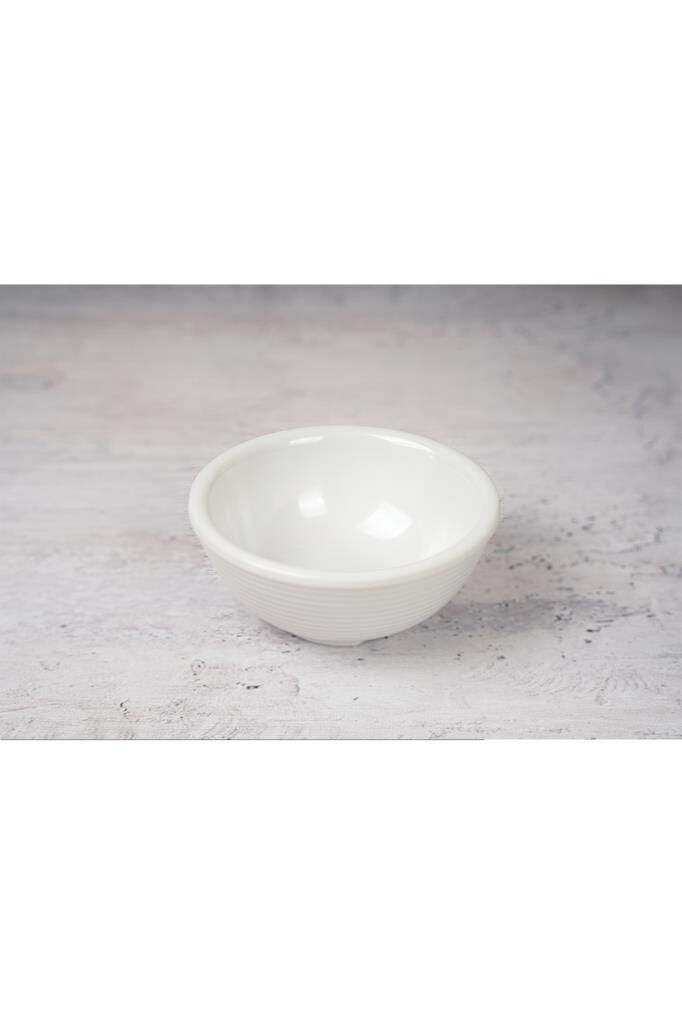 Globy Melamin Minimal Kase Beyaz 6 Adet 8.5*3 cm