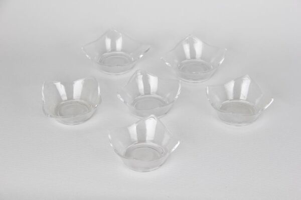Paşabahçe 24284 Denizli Cam El İmalatı Mini Kase,Sosluk Lale 9x9 cm 6' lı