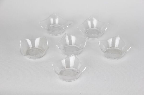 Paşabahçe 24284 Denizli Cam El İmalatı Mini Kase,Sosluk Lale 9x9 cm 6' lı