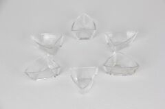 Paşabahçe Denizli Cam El İmalatı Denizli Cam El İmalatı Mini Kase,Sosluk Üçgen 7x5 cm 6' lı