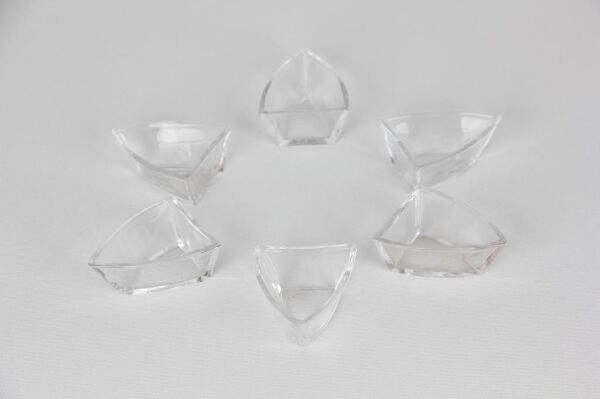 Paşabahçe Denizli Cam El İmalatı Denizli Cam El İmalatı Mini Kase,Sosluk Üçgen 7x5 cm 6' lı